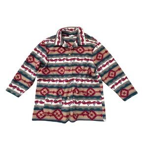 Fashion‎ Formulas Fleece Jacket Womens Multicolor Southwestern Boho SIZE 1X